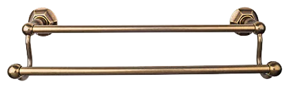 Edwardian Bath 30'' Double Towel Bar - Hex Backplate ED11GBZB German Bronze