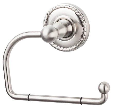 Edwardian Bath Tissue Hook - Rope Backplate ED4BSNF Brushed Satin Nickel