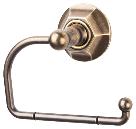 Edwardian Bath Tissue Hook - Hex Backplate ED4GBZB German Bronze