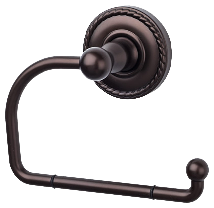 Edwardian Bath Tissue Hook - Rope Backplate ED4ORBF Oil Rubbed Bronze