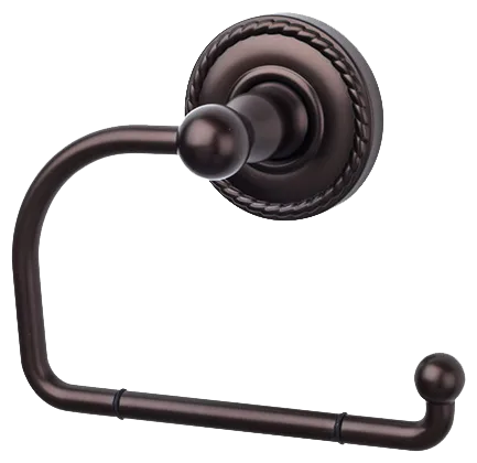 Edwardian Bath Tissue Hook - Rope Backplate ED4ORBF Oil Rubbed Bronze
