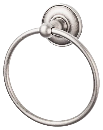 Edwardian Bath Ring - Plain Backplate ED5APD Antique Pewter