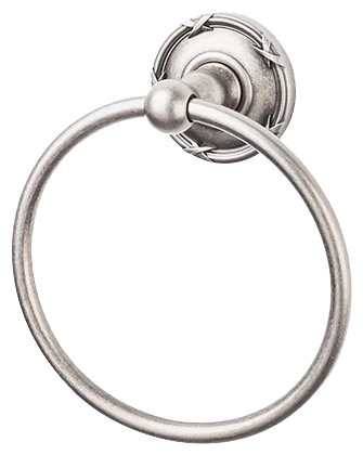 Edwardian Bath Ring - Ribbon Backplate ED5APE Antique Pewter