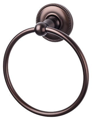 Edwardian Bath Ring - Beaded Backplate ED5ORBA Oil Rubbed Bronze