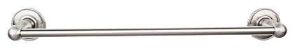 Edwardian Bath 18'' Single Towel Bar - Beaded Backplate ED6BSNA Brushed Satin Nickel