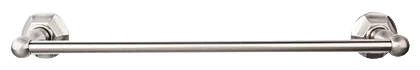 Edwardian Bath 18'' Single Towel Bar - Hex Backplate ED6BSNB Brushed Satin Nickel