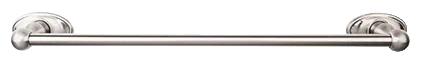 Edwardian Bath 18'' Single Towel Bar - Oval Backplate ED6BSNC Brushed Satin Nickel