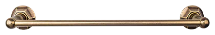 Edwardian Bath 18'' Single Towel Bar - Hex Backplate ED6GBZB German Bronze