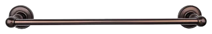 Edwardian Bath 18'' Single Towel Bar - Beaded Backplate ED6ORBA Oil Rubbed Bronze