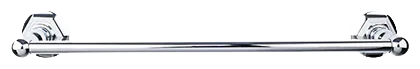 Edwardian Bath 18'' Single Towel Bar - Hex Backplate ED6PCB Polished Chrome