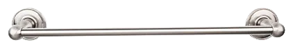 Edwardian Bath 24'' Single Towel Bar - Beaded Backplate ED8BSNA Brushed Satin Nickel