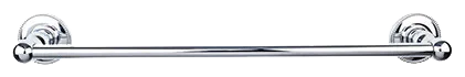 Edwardian Bath 24'' Single Towel Bar - Beaded Backplate ED8PCA Polished Chrome