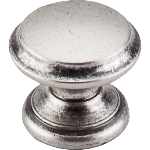 Dakota Flat Top Knob 1 3/8'' M1232 Antique Pewter
