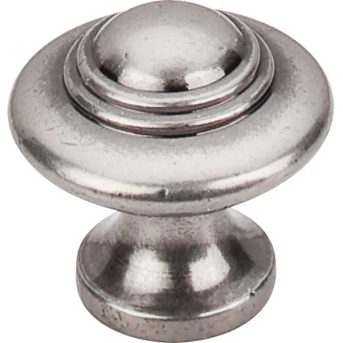Britannia Ascot Knob 1 1/4'' M14 Antique Pewter