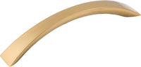 Nouveau III Crescent Flair Pull 5 1/16'' Honey Bronze