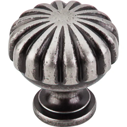 Somerset II Melon Knob 1 1/4'' M1596 Antique Pewter