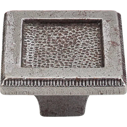 Britannia Square Inset Knob 2'' M1819 Cast Iron