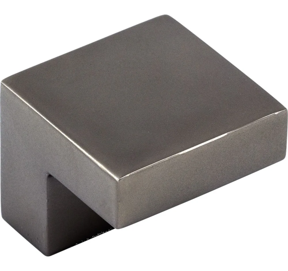 Nouveau III Square Knob 5/8'' Ash Gray M2160