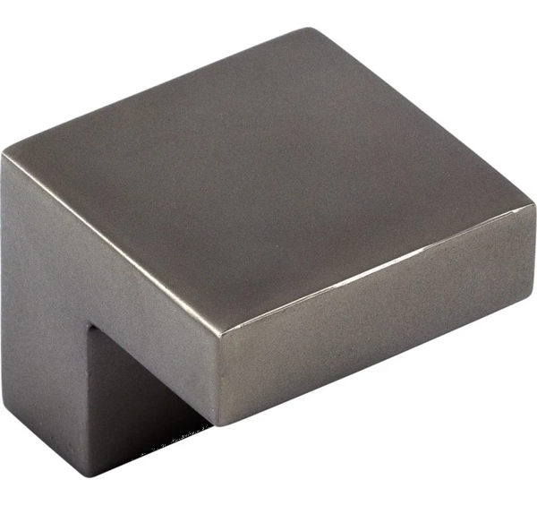 Nouveau III Square Knob 5/8'' Ash Gray M2160