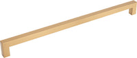 Nouveau III Square Bar Pull 12'' Honey Bronze
