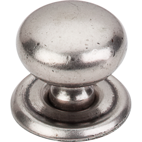 Britannia Victoria Knob 1 1/4'' backplate M25 Antique Pewter