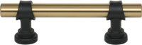 Dakota Bit Pull 3 Inch Honey Bronze and Flat Black M2701
