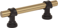 Dakota Bit Pull 3 Inch Honey Bronze and Flat Black M2701