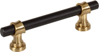 Dakota Bit Pull 3 3/4 Inch Flat Black and Honey Bronze M2704