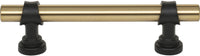 Dakota Bit Pull 3 3/4 Inch Honey Bronze and Flat Black M2705