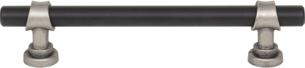 Dakota Bit Pull 5 1/16 Inch Flat Black and Pewter Antique M2718