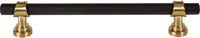Dakota Bit Pull 6 5/16 Inch Flat Black and Honey Bronze M2728