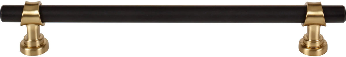 Dakota Bit Pull 7 9/16 Inch Flat Black and Honey Bronze M2740