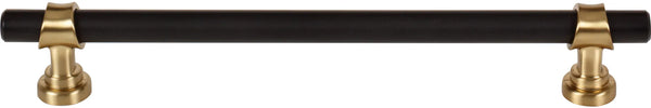 Dakota Bit Pull 7 9/16 Inch Flat Black and Honey Bronze M2740