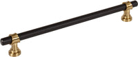 Dakota Bit Pull 8 13/16 Inch Flat Black and Honey Bronze M2752