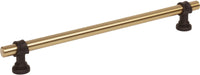 Dakota Bit Pull 8 13/16 Inch Honey Bronze and Flat Black M2753