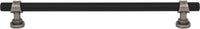 Dakota Bit Pull 8 13/16 Inch Flat Black and Pewter Antique M2754