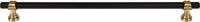 Dakota Bit Pull 12 Inch Flat Black and Honey Bronze M2764