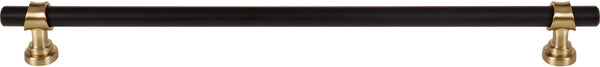 Dakota Bit Pull 12 Inch Flat Black and Honey Bronze M2764