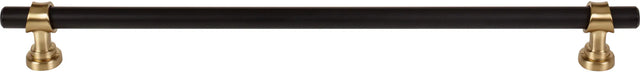 Dakota Bit Pull 12 Inch Flat Black and Honey Bronze M2764