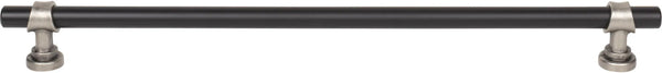 Dakota Bit Pull 12 Inch Flat Black and Pewter Antique M2766