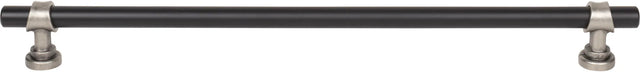 Dakota Bit Pull 12 Inch Flat Black and Pewter Antique M2766