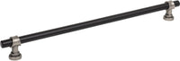 Dakota Bit Pull 12 Inch Flat Black and Pewter Antique M2766