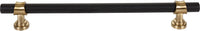 Dakota Bit Appliance Pull 12 Inch Flat Black and Honey Bronze M2776