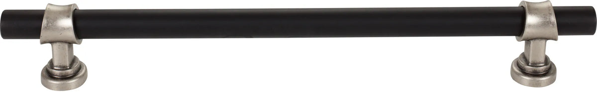 Dakota Bit Appliance Pull 12 Inch Flat Black and Pewter Antique M2778