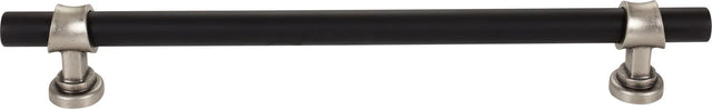 Dakota Bit Appliance Pull 12 Inch Flat Black and Pewter Antique M2778