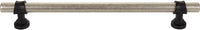 Dakota Bit Appliance Pull 18 Inch Pewter Antique and Flat Black M2791