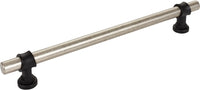 Dakota Bit Appliance Pull 18 Inch Pewter Antique and Flat Black M2791