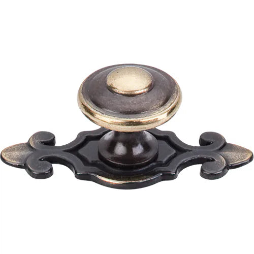 Britannia Canterbury Knob 1 1/4'' backplate M28 Dark Antique Brass
