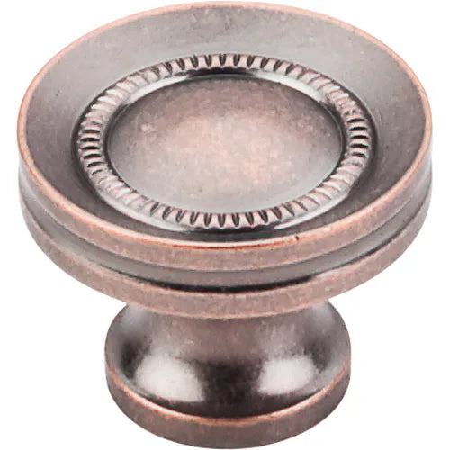 Somerset II Button Faced Knob 1 1/4'' M297 Antique Copper