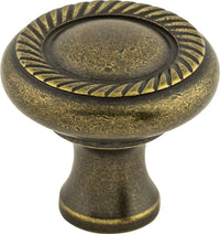 Somerset II Swirl Cut Knob 1 1/4 Inch German Bronze TPK-M330